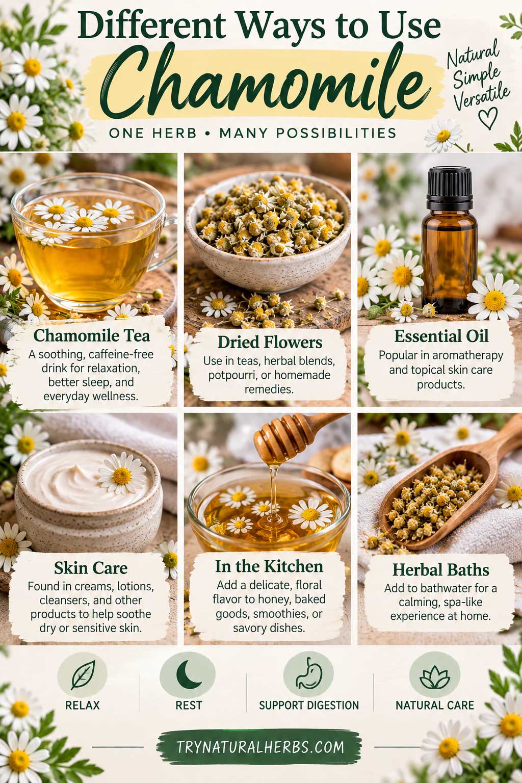 Different Ways to Use Chamomile