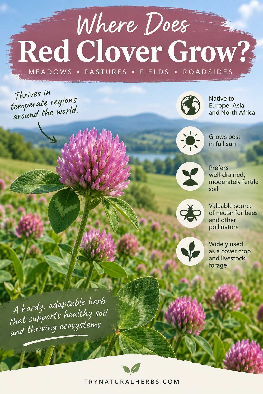 Where Does Red Clover Grow