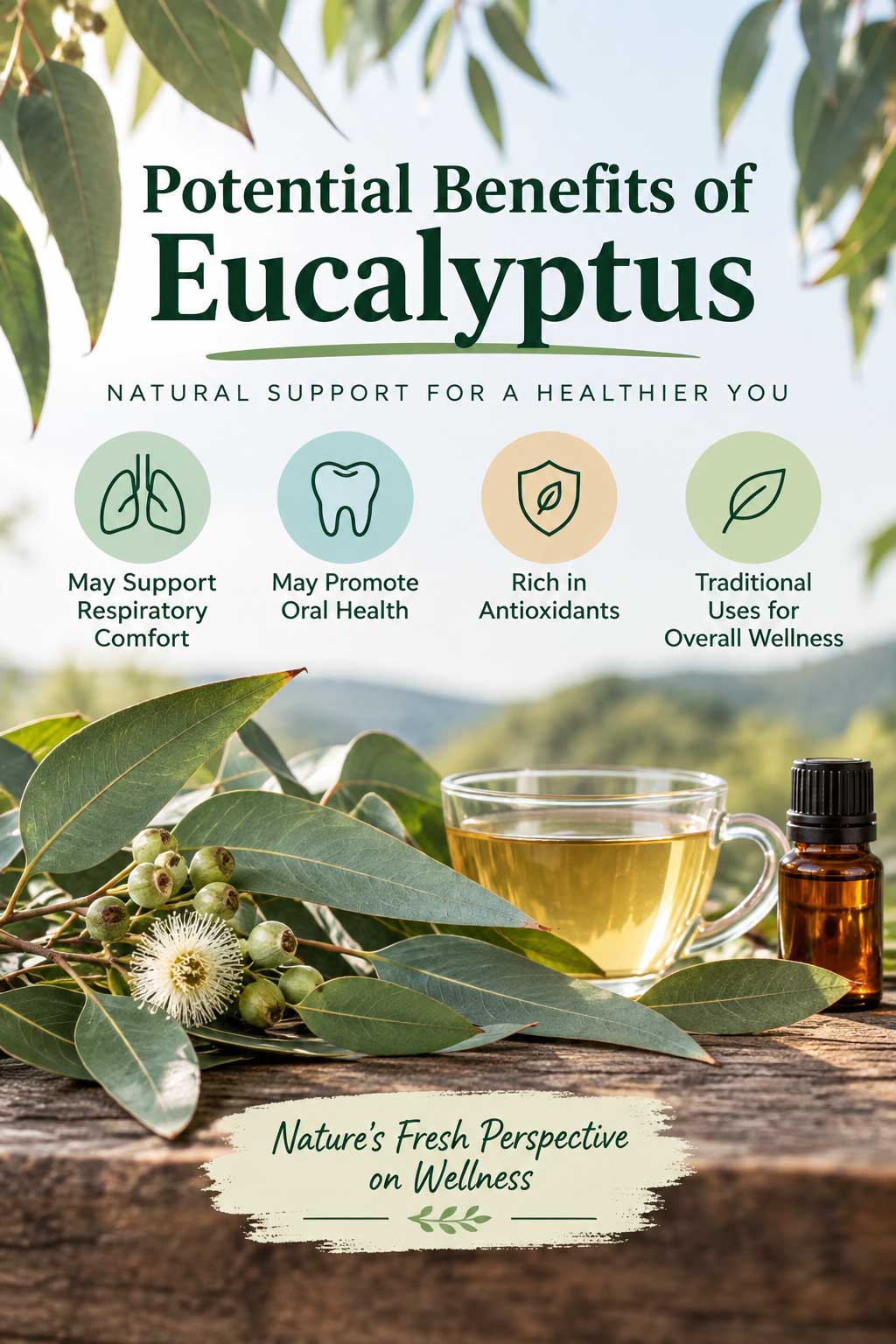 Eucalyptus Benefits Wellness Infographic