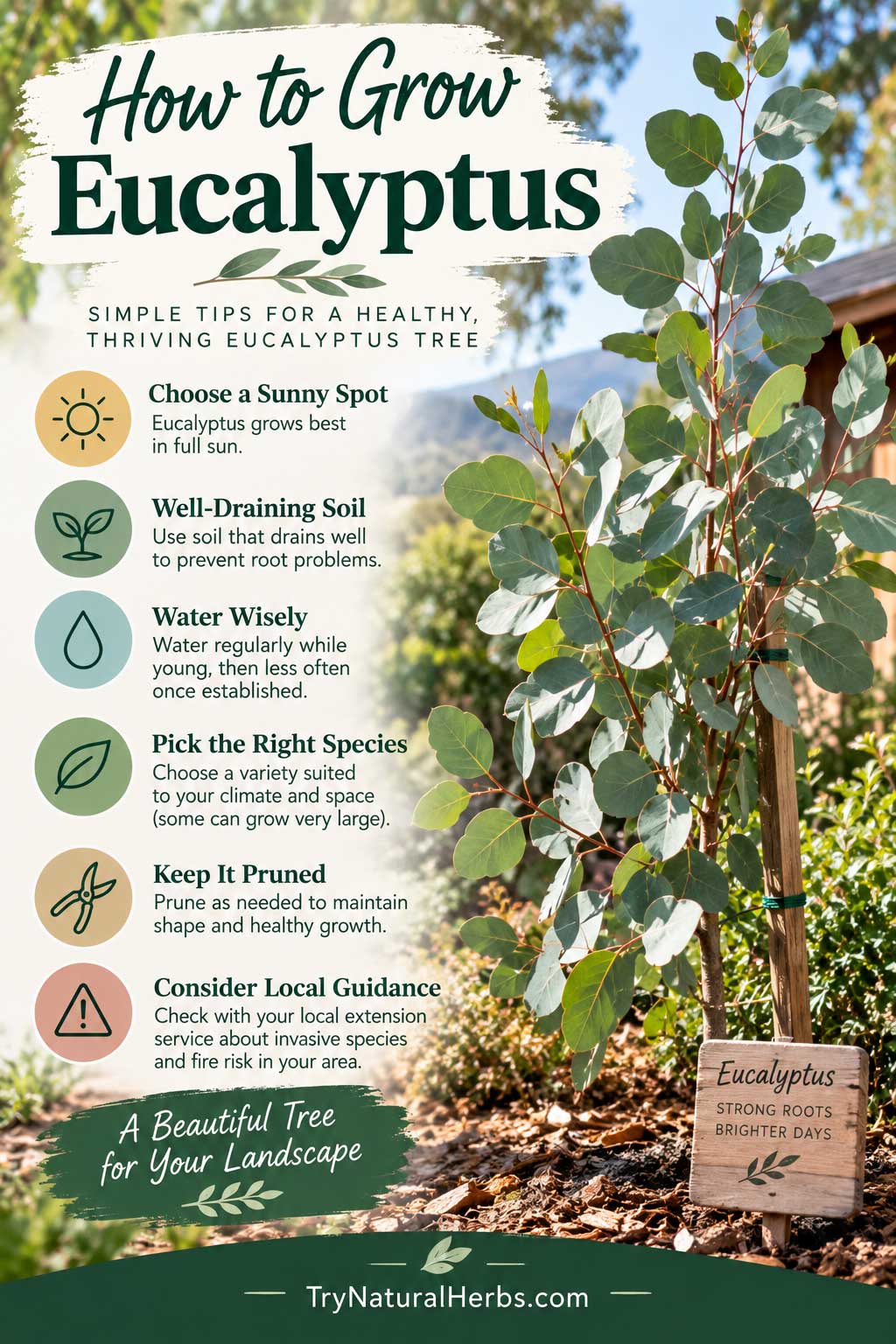 Eucalyptus Growing Guide Infographic