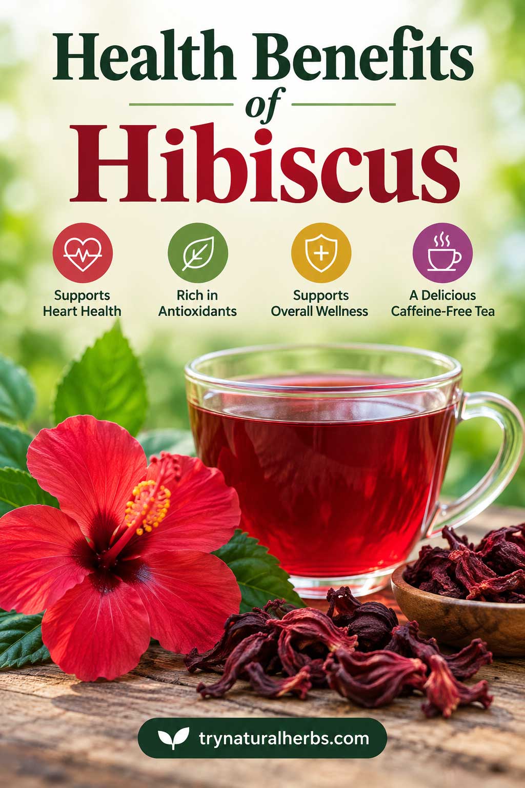 Hibiscus Health Benefits Infographic