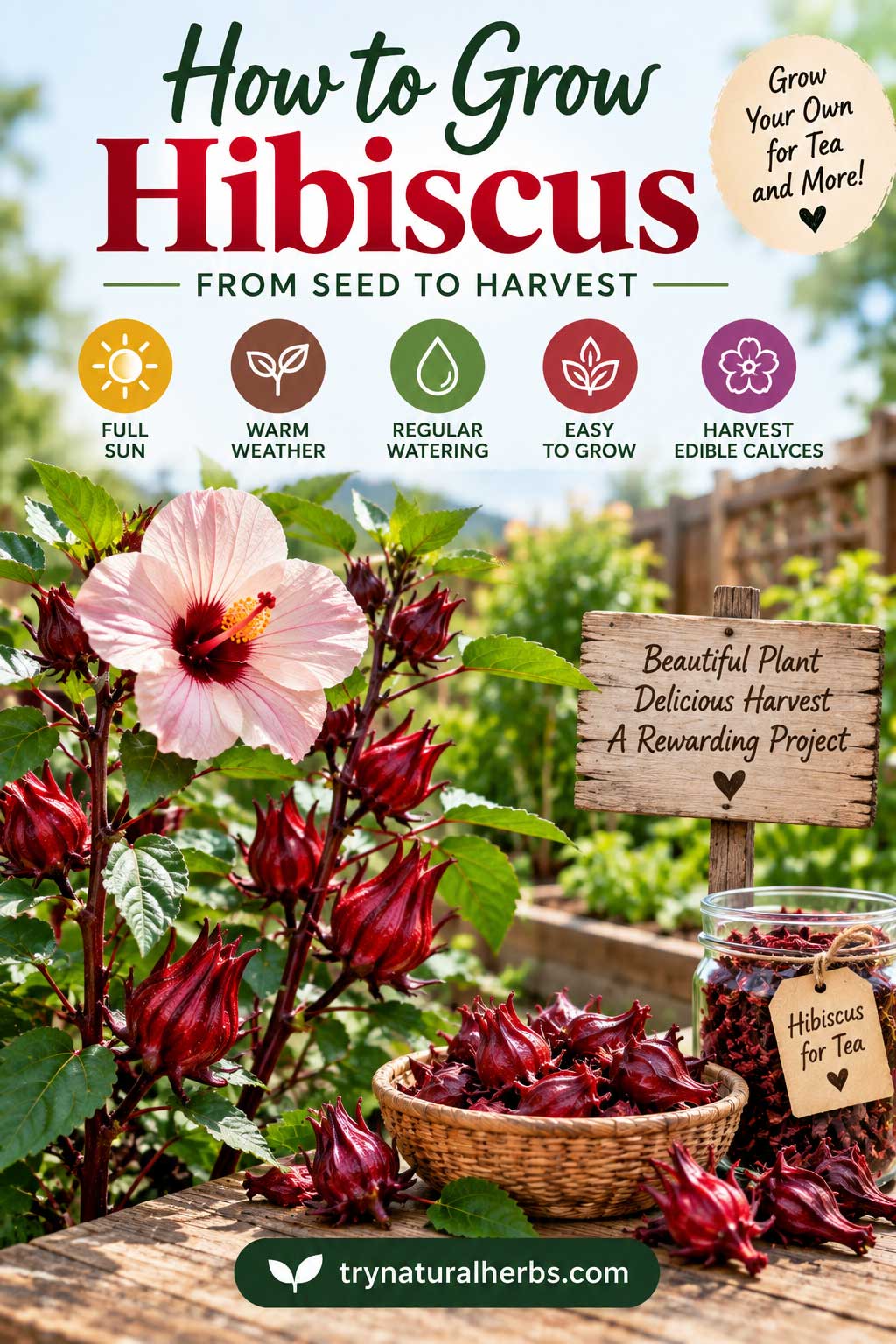 How to Grow Hibiscus Seed to Harvest
