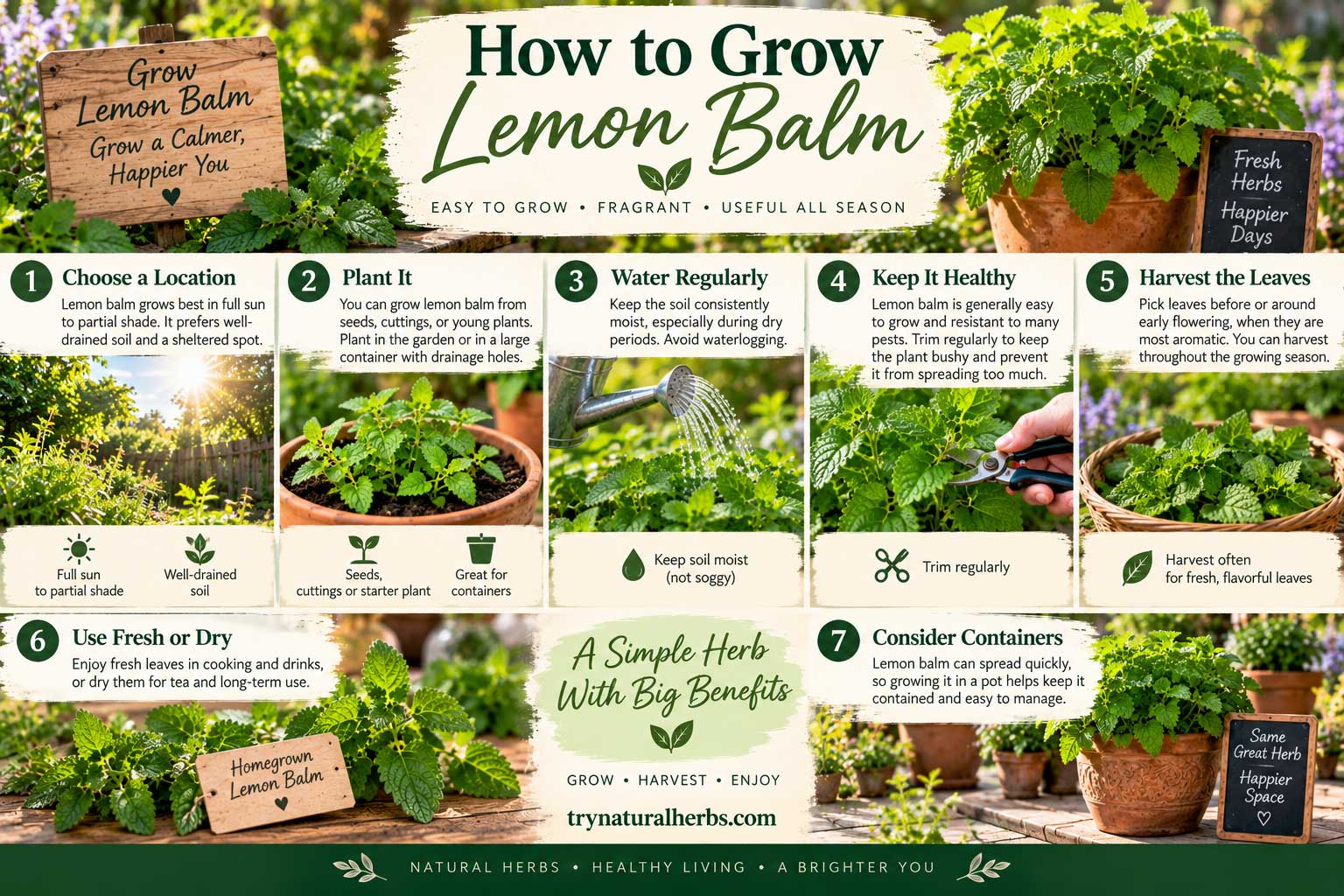 How to Grow Lemon Balm