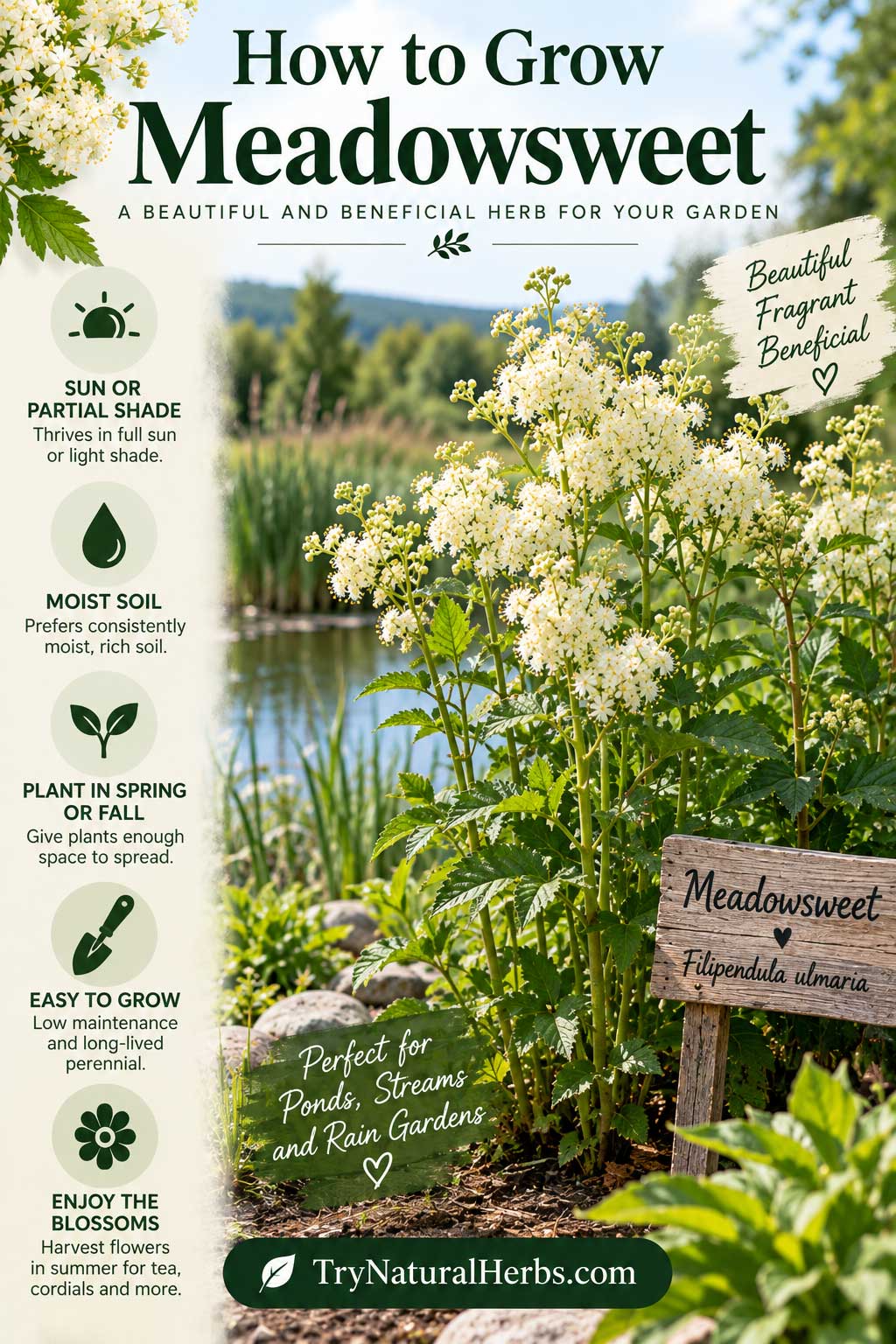 How to Grow Meadowsweet Naturally
