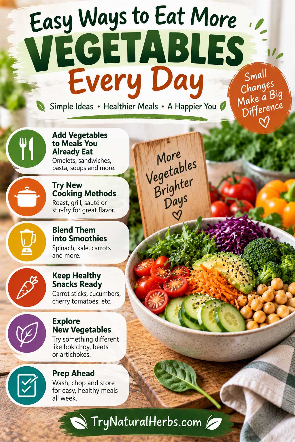 Easy Ways to Eat More Vegetables Every Day