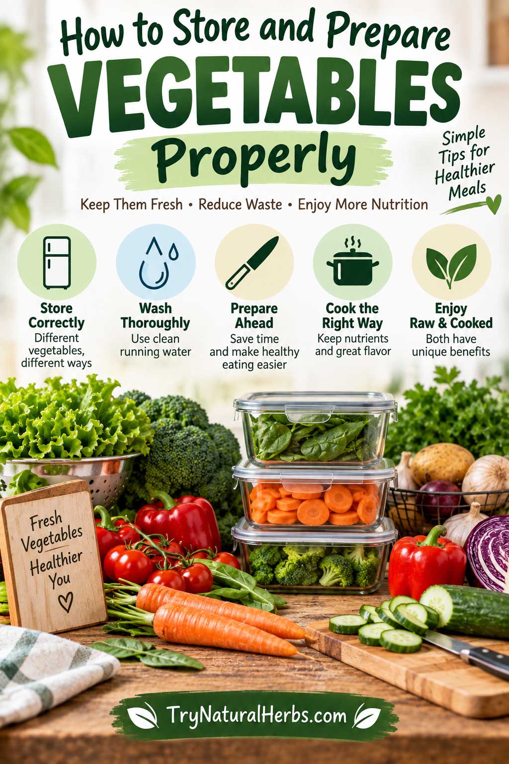 How to Store and Prepare Vegetables Properly
