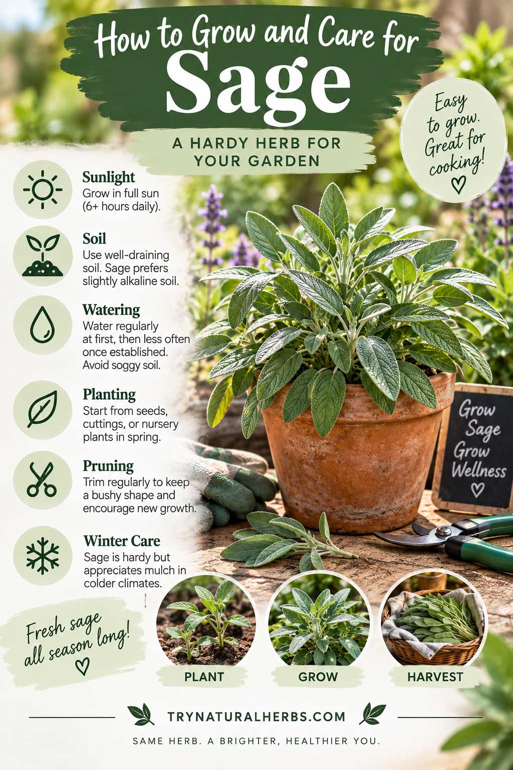 How to Grow and Care for Sage