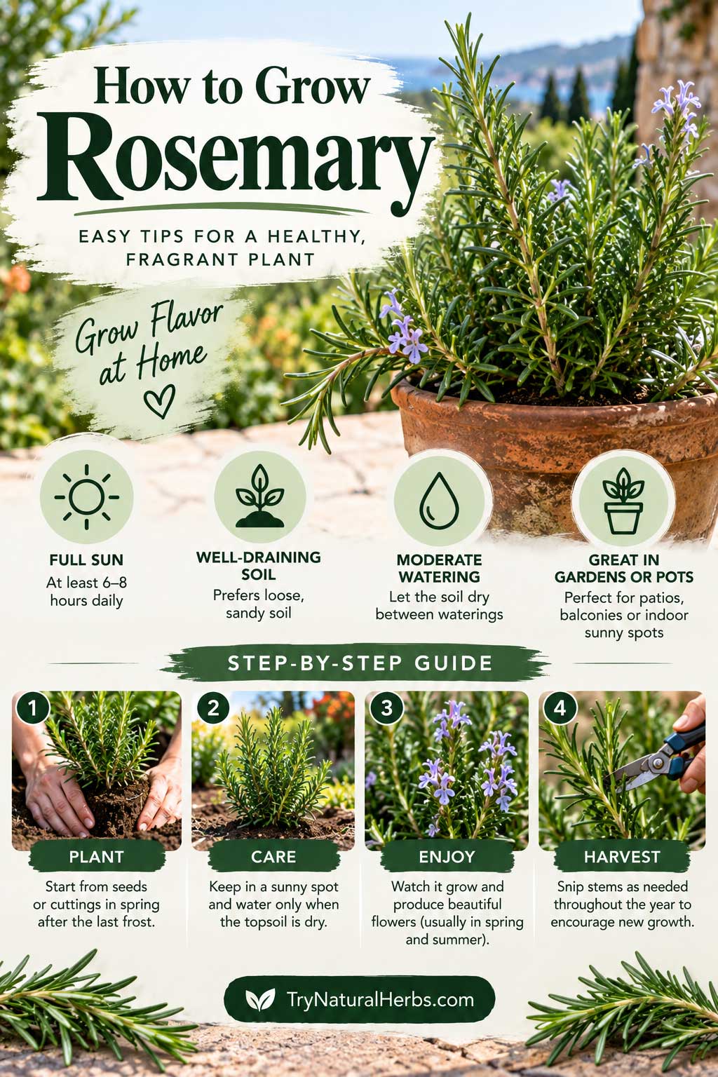 How to Grow Rosemary guide