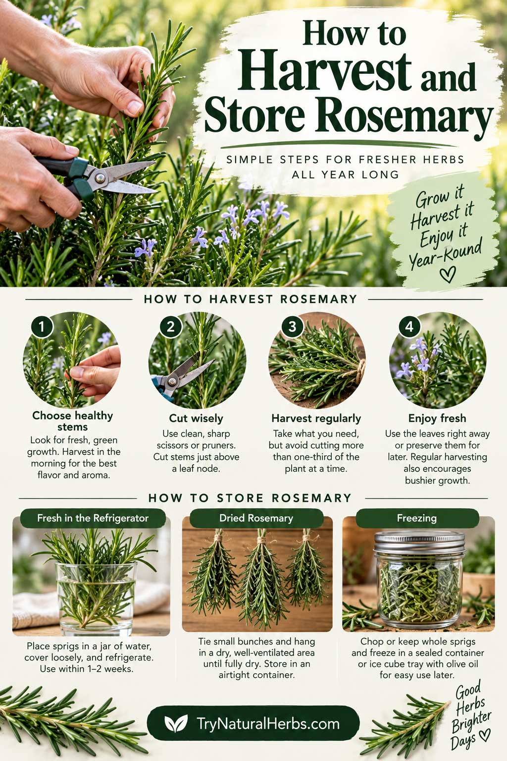 How to Harvest and Store Rosemary