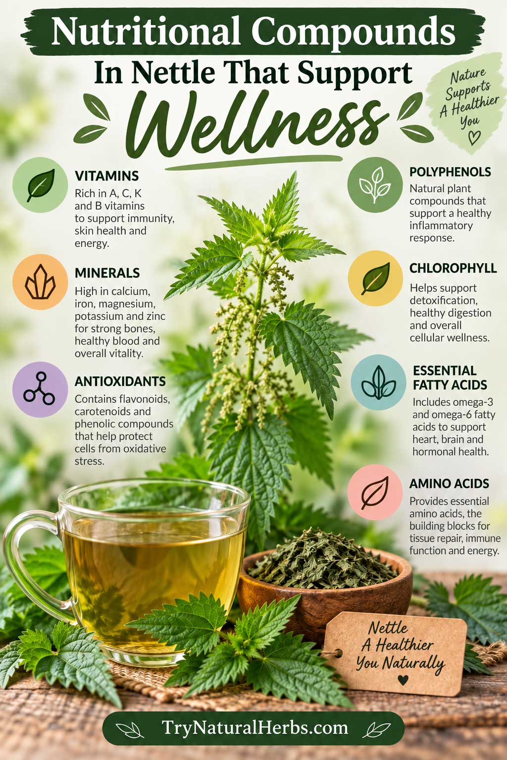 Nettle Nutritional Wellness Infographic