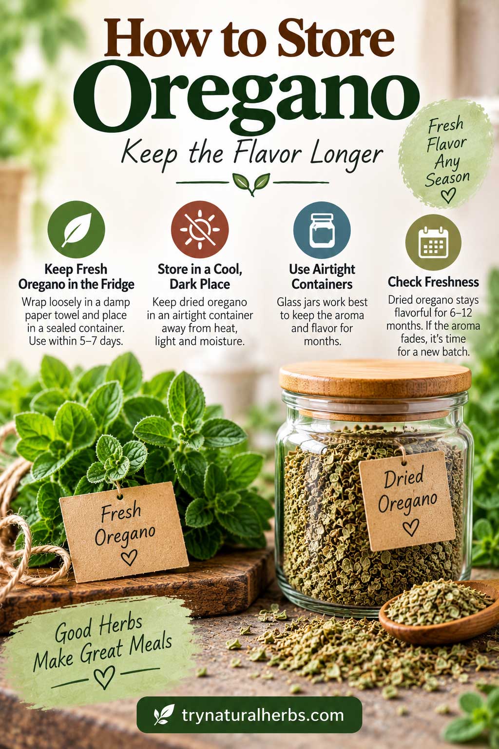 How to Store Oregano