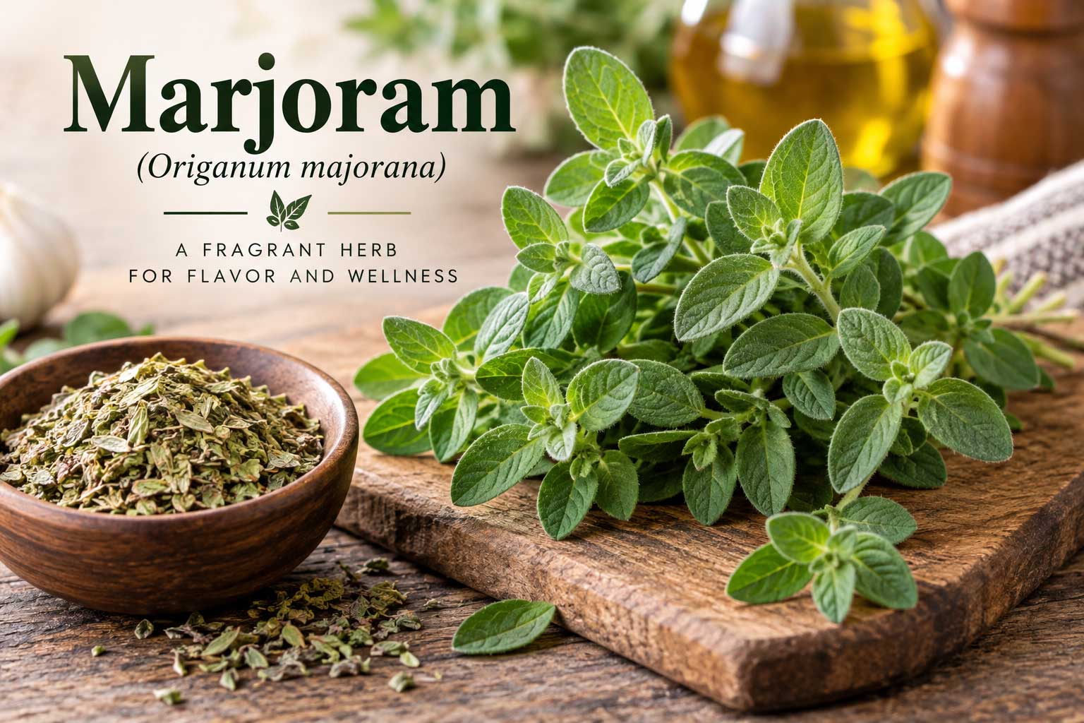 Marjoram aromatic Mediterranean herb